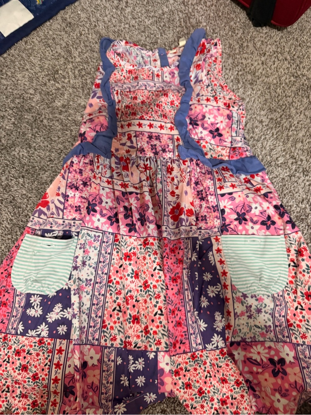 Matilda Jane Pink, Purple & Blue Floral Patchwork Dress